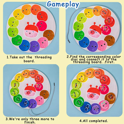 The Rainbow Threading Game